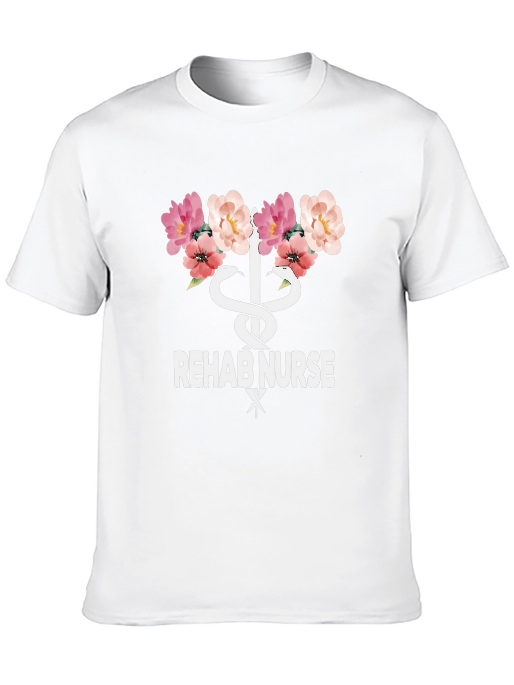 Rehab Nurse Floral Graphic T-Shirt - Unisex