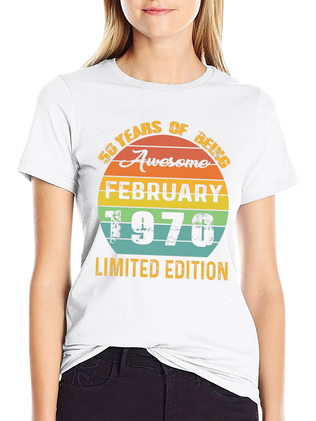 50 Years Awesome February 1970 Limited Edition T-Shirt