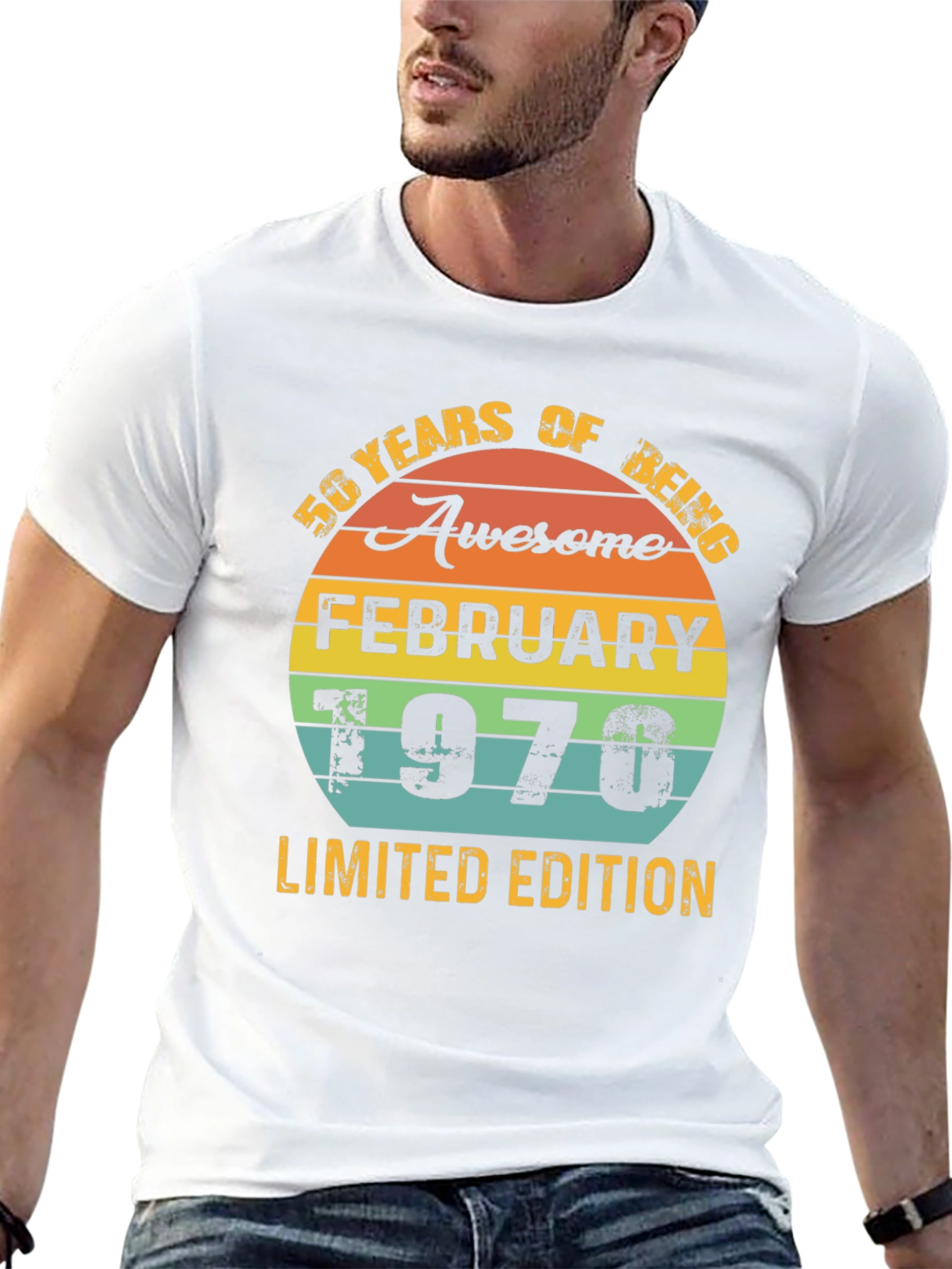 50 Years Awesome February 1970 Limited Edition T-Shirt