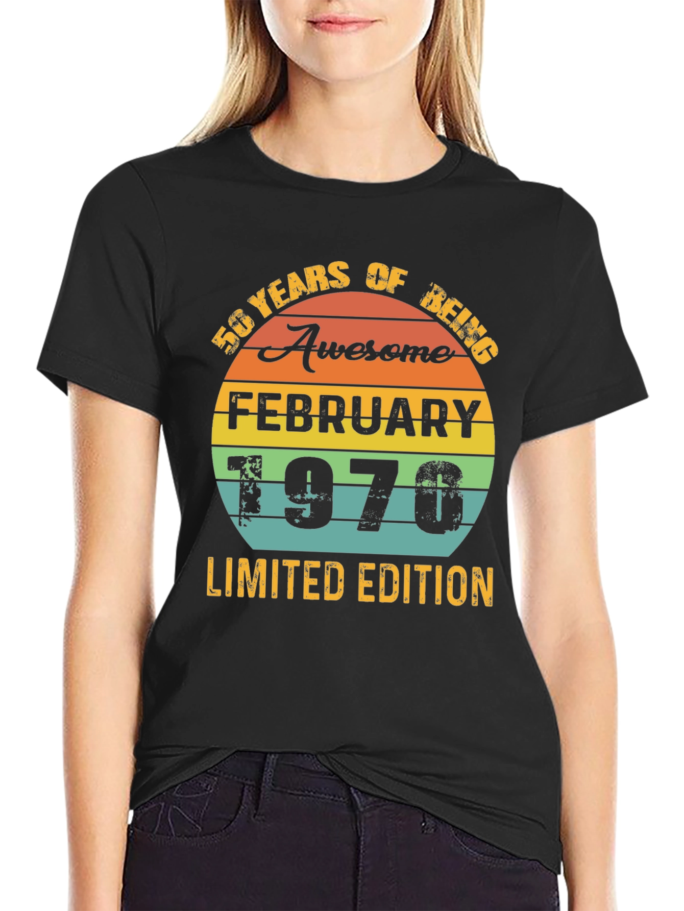 50 Years Awesome February 1970 Limited Edition T-Shirt