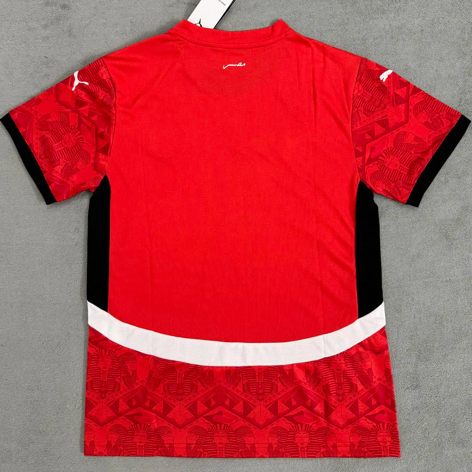 2025 Egypt Home Red Fans Soccer Jersey Back