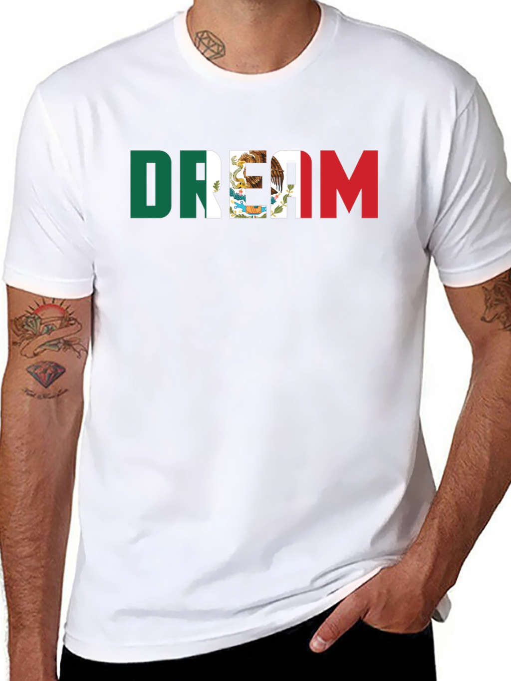 Mexican Dream T-Shirt - Black Crew Neck Tee