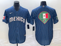 Men's 2023 World Baseball Classic Mexico Navy Player Jerseys