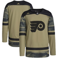 Men's Philadelphia Flyers Camo Military Appreciation Team Authentic Practice Blank Jerseys