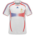 2006 France Away White Retro Soccer Jersey Front
