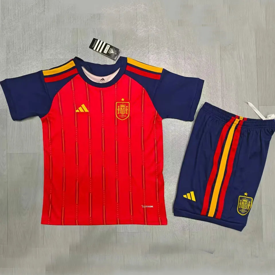1996 Spain Away Retro Soccer Jersey Detail 4
