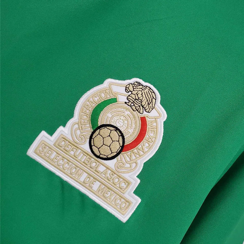 1986 Mexico Home Retro Soccer Jersey Detail 3