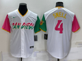 Men's San Diego Padres Blake Snell #4 White Stitched Jerseys