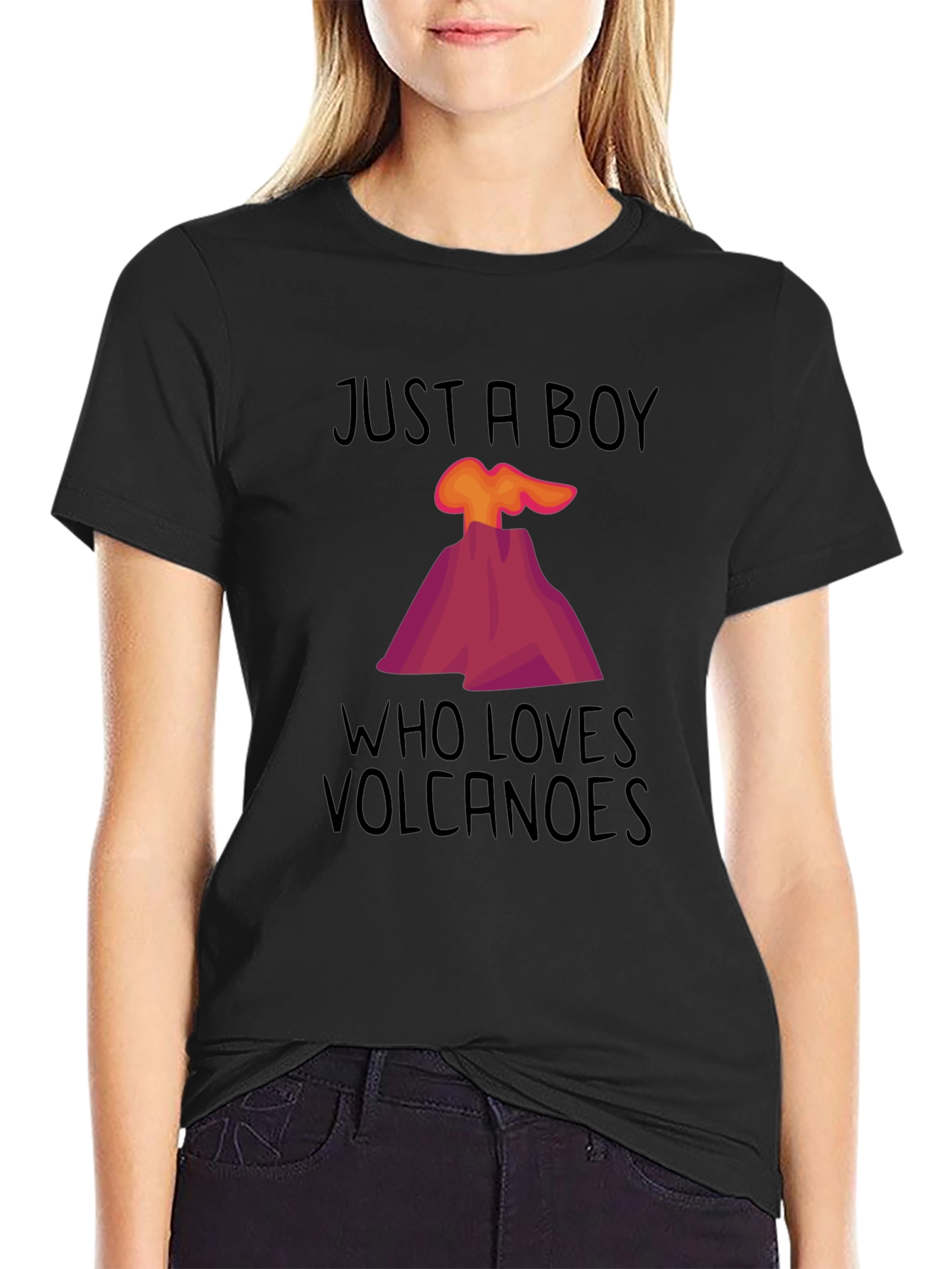 Volcano Lover T-Shirt - Just a Boy Who Loves Volcanoes!
