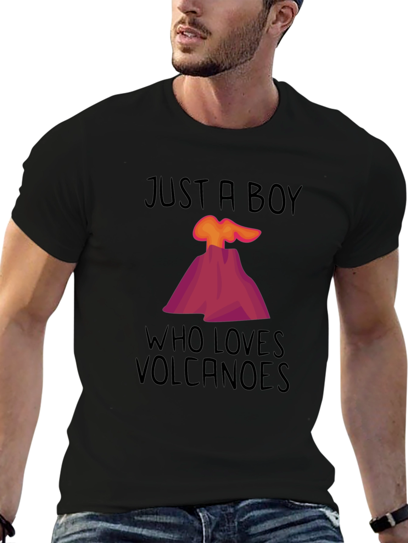 Volcano Lover T-Shirt - Just a Boy Who Loves Volcanoes!