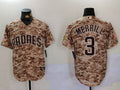 Men's San Diego Padres Jackson Merrill #3 Camo USMC Alternate Replica Player Jerseys