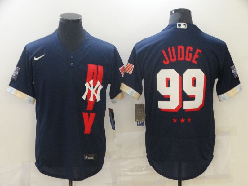 Men's New York Yankees Aaron Judge #99 Navy All Star Game Jerseys