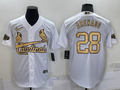 Men's St. Louis Cardinals Nolan Arenado #28 White Replica Player Jerseys