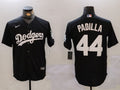 Men's Los Angeles Dodgers Vicente Padilla #44 Black Player Jerseys