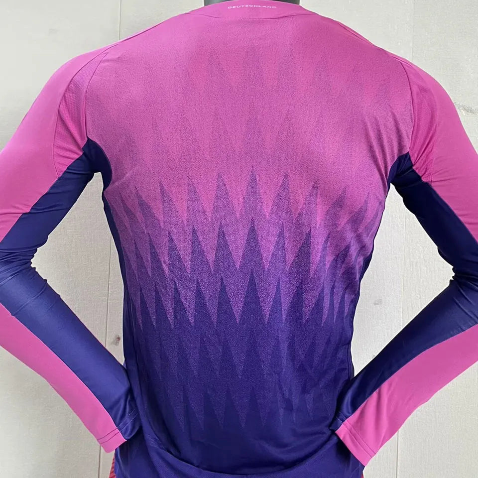 2024/25 Germany Away Pink Player Version Long Sleeve Jersey Back
