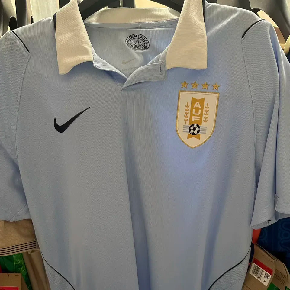 2026/27 Uruguay Home Fans Soccer Jersey Detail 4