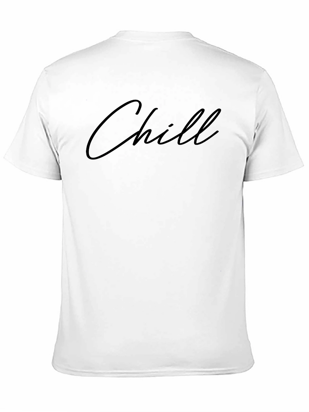 Chill Graphic Print Black T-Shirt
