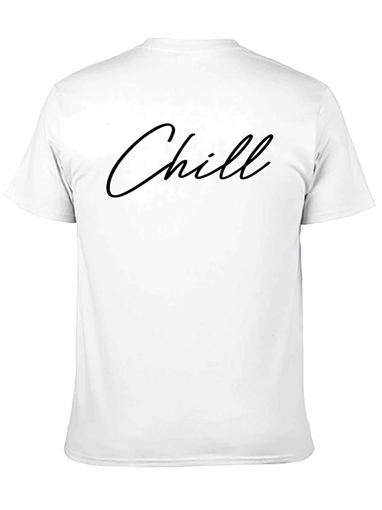 Chill Graphic Print Black T-Shirt
