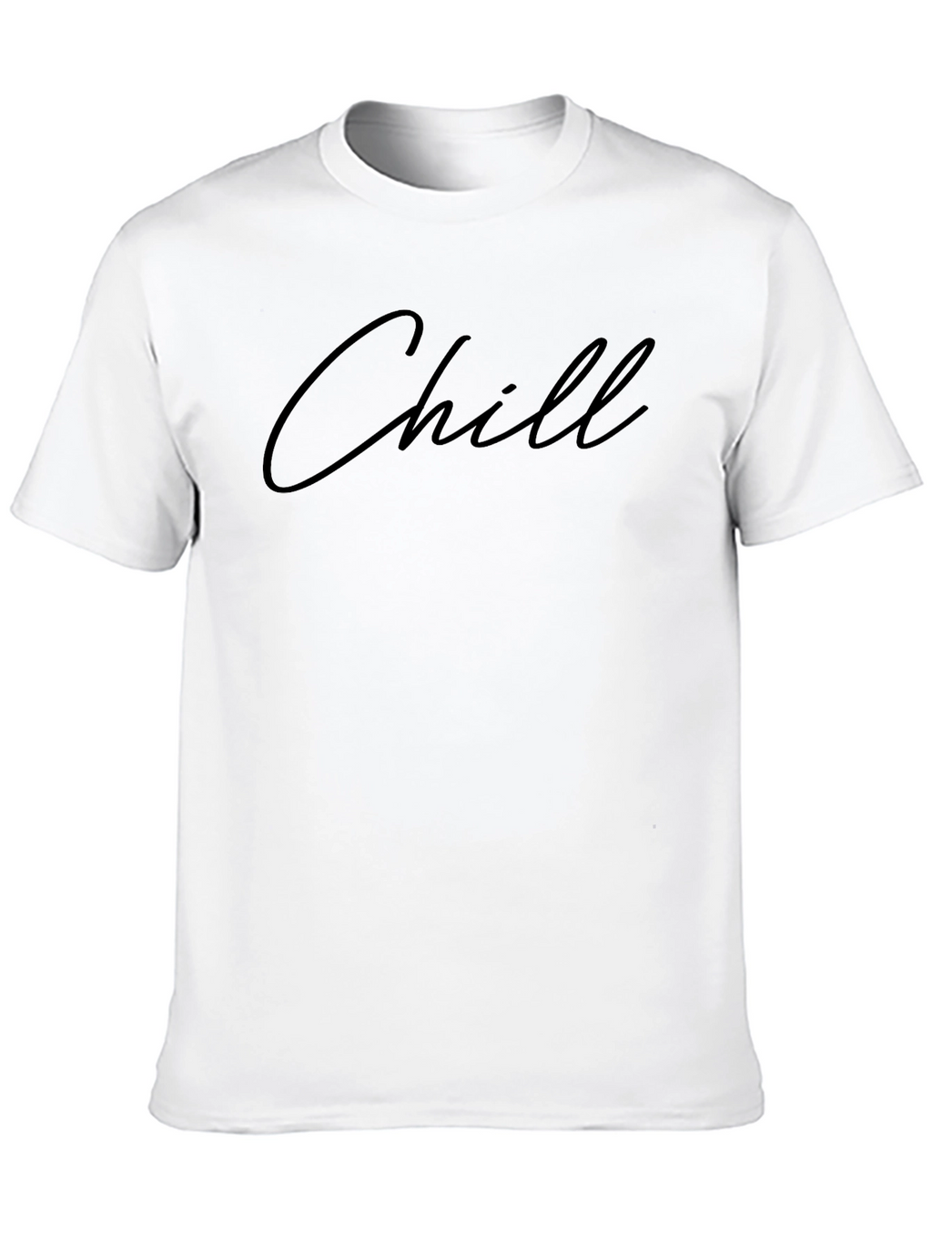 Chill Graphic Print Black T-Shirt