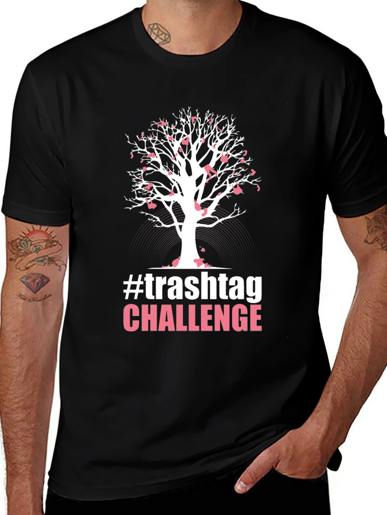 TrashTag Challenge Tree Graphic T-Shirt