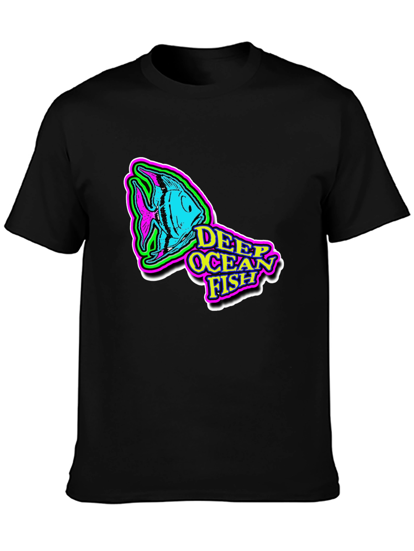 Deep Ocean Fish Graphic T-Shirt