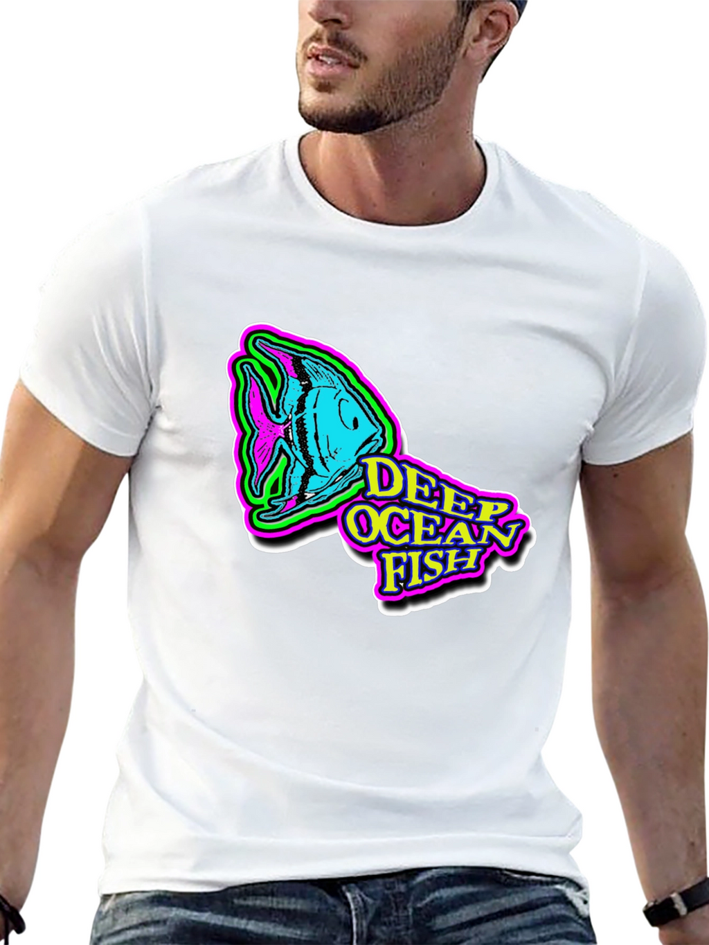 Deep Ocean Fish Graphic T-Shirt
