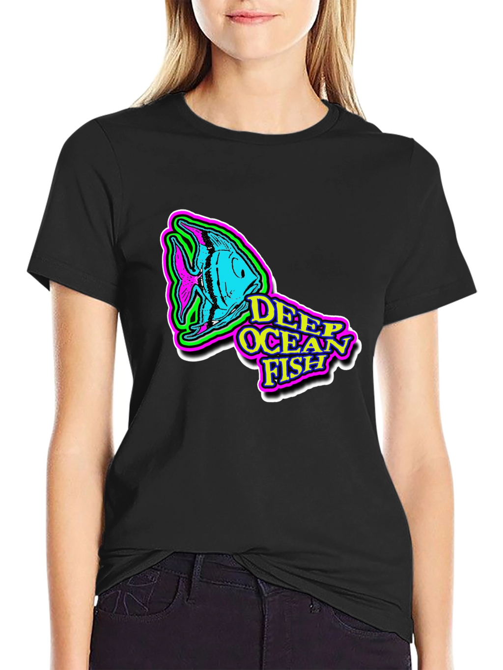 Deep Ocean Fish Graphic T-Shirt