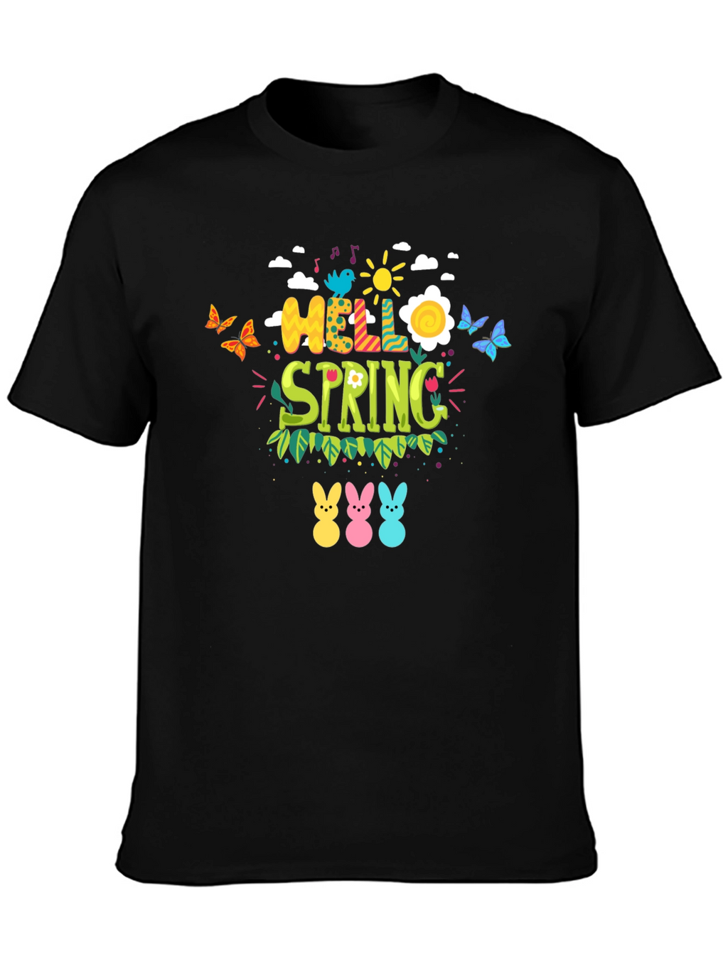 Hello Spring Easter Bunny T-Shirt