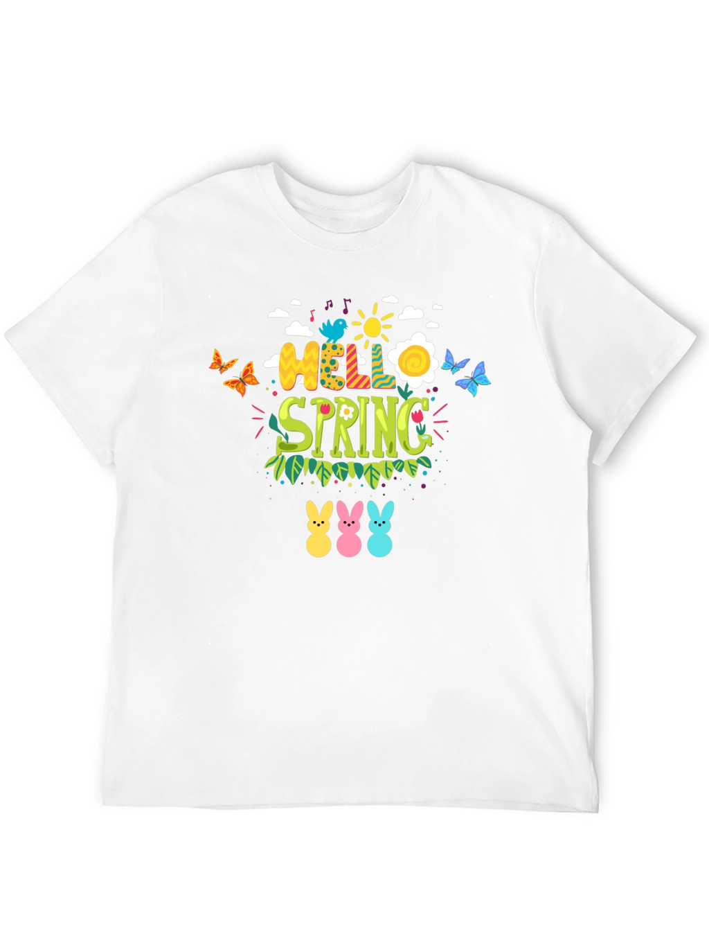 Hello Spring Easter Bunny T-Shirt