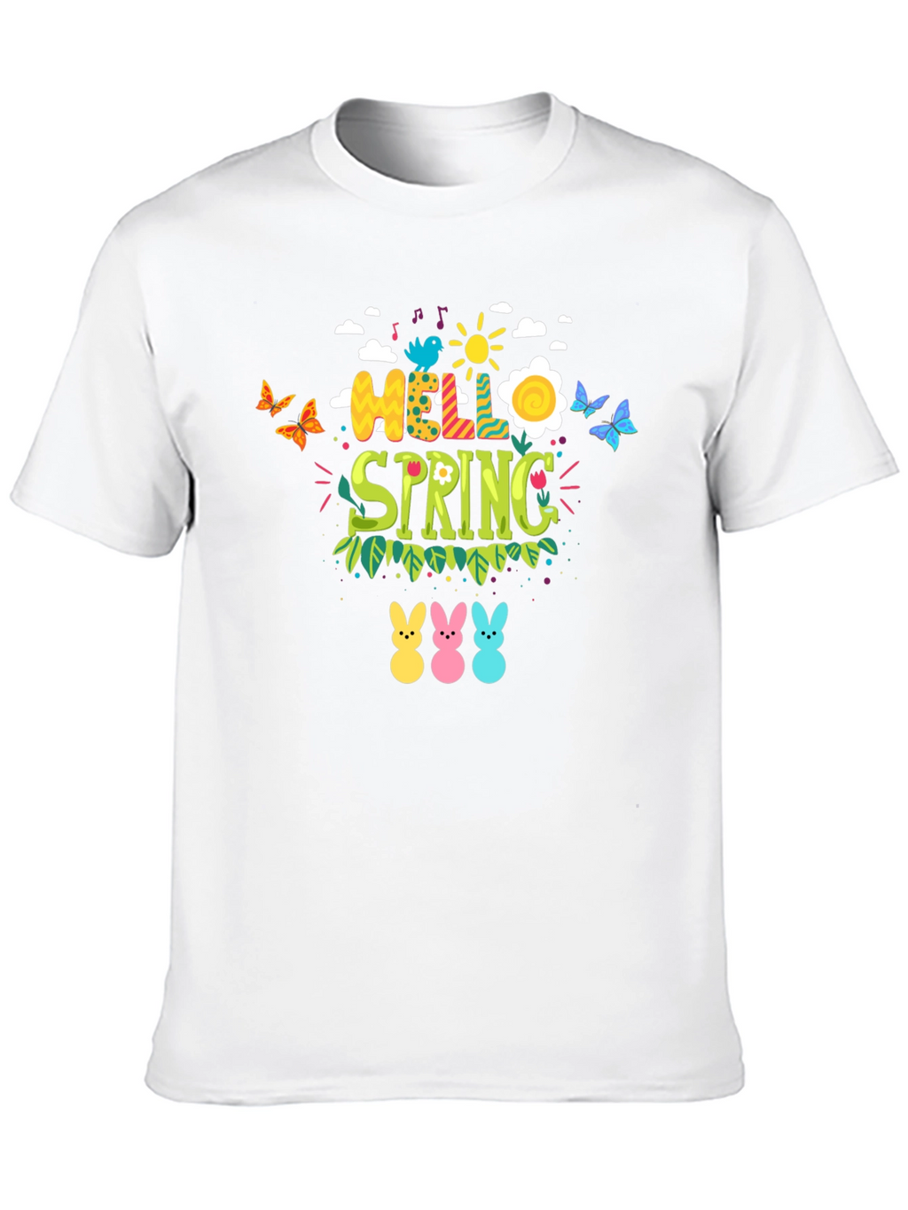 Hello Spring Easter Bunny T-Shirt