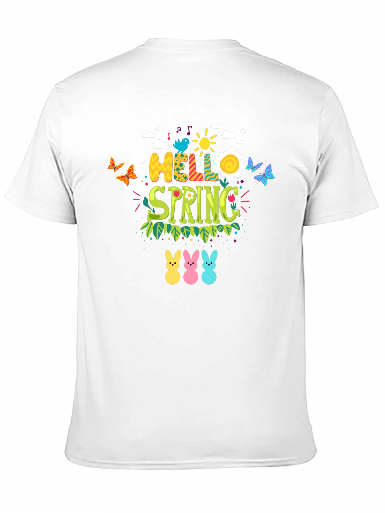 Hello Spring Easter Bunny T-Shirt