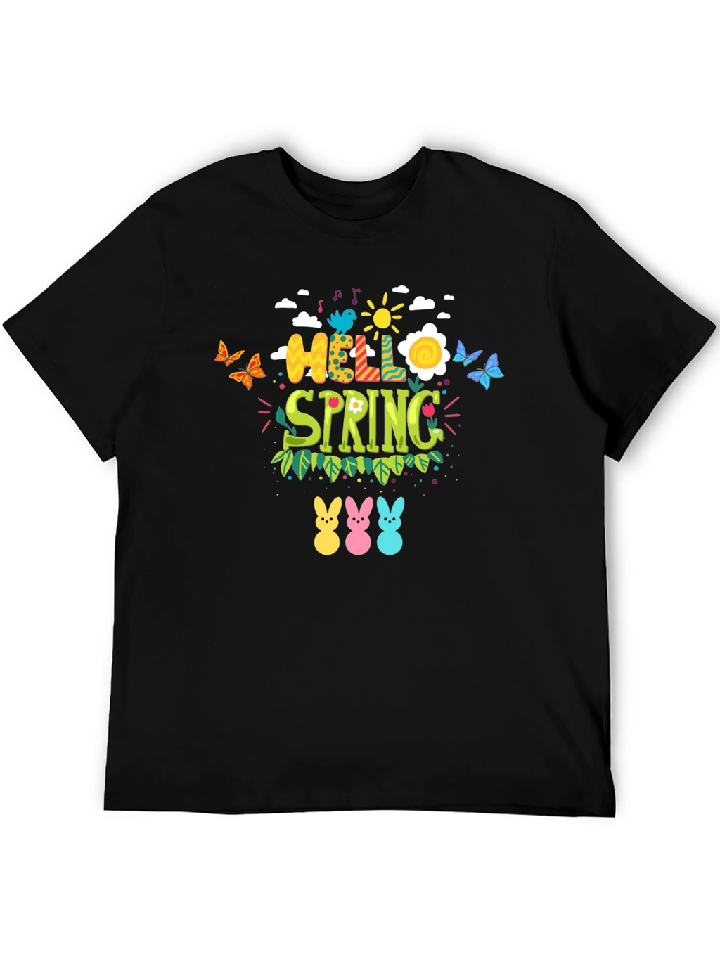 Hello Spring Easter Bunny T-Shirt