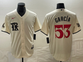 Men's Texas Rangers Adolis Garcia #53 Cream 2023 City Connect Replica Baseball Jerseys