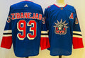 Men's New York Rangers Mika Zibanejad #93 Blue Jerseys