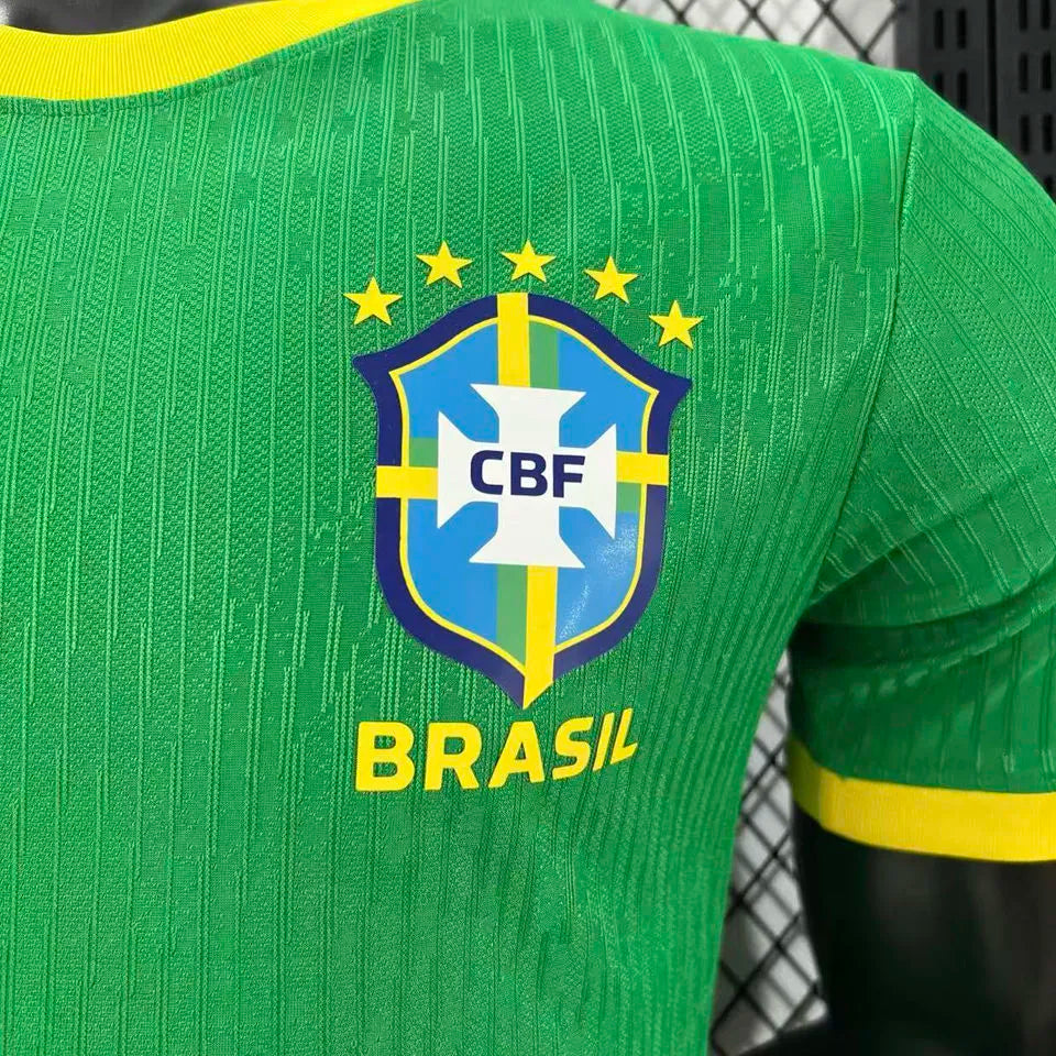 2026/27 Brazil Green Special Edition Player Version Soccer Jersey Detail 3