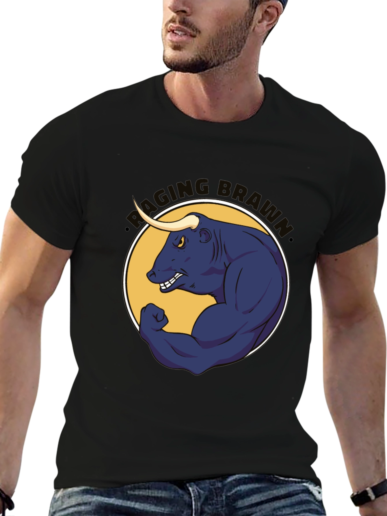 Raging Brahma Bull Graphic Tee