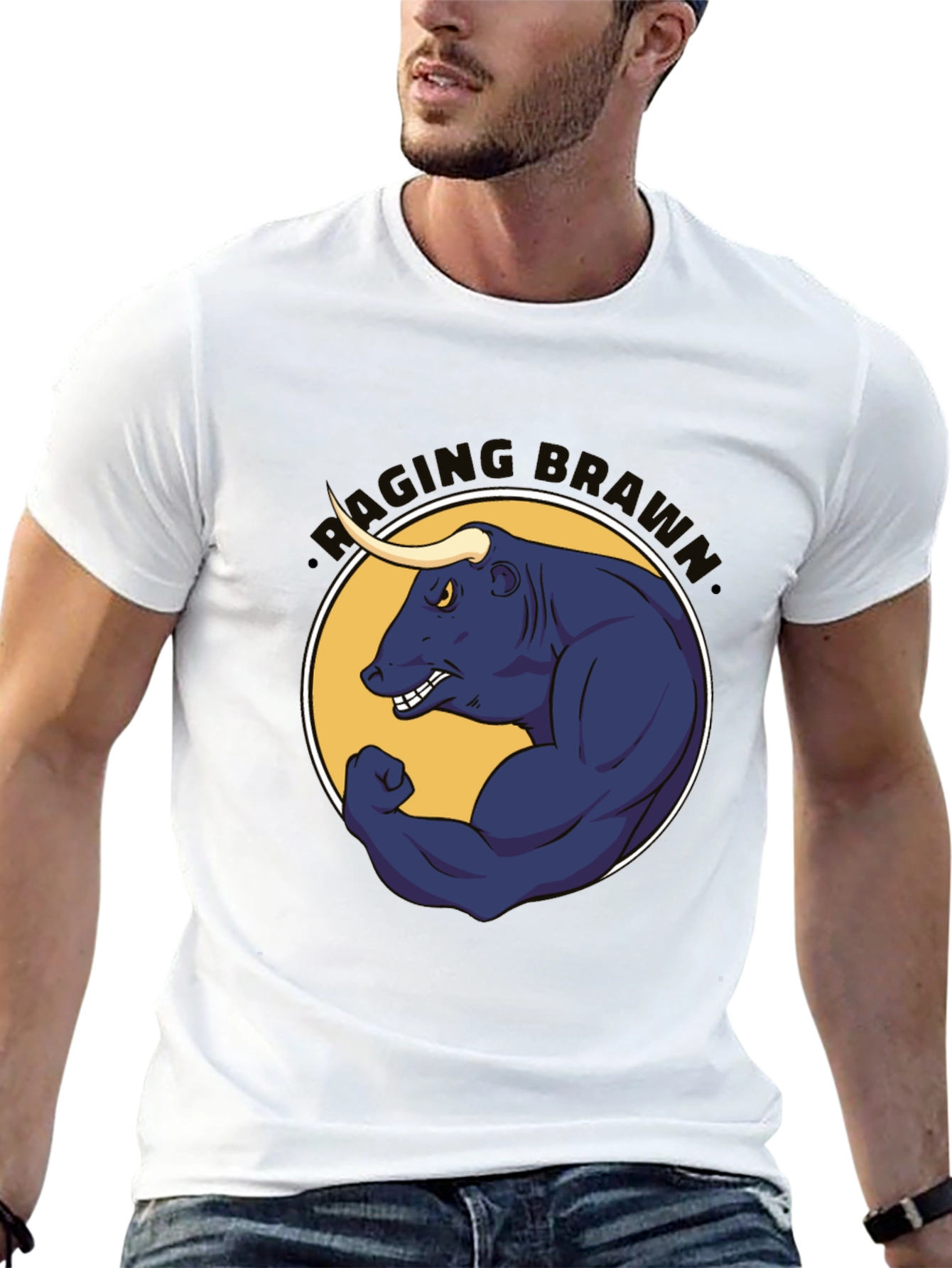 Raging Brahma Bull Graphic Tee