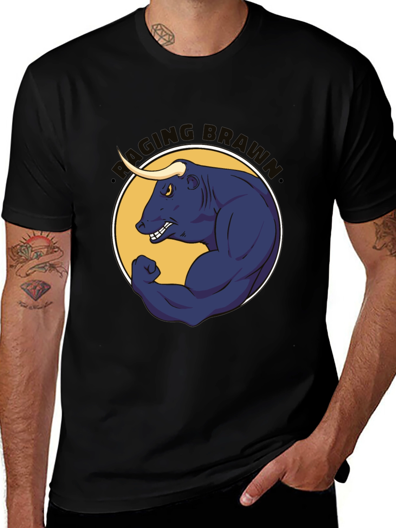 Raging Brahma Bull Graphic Tee