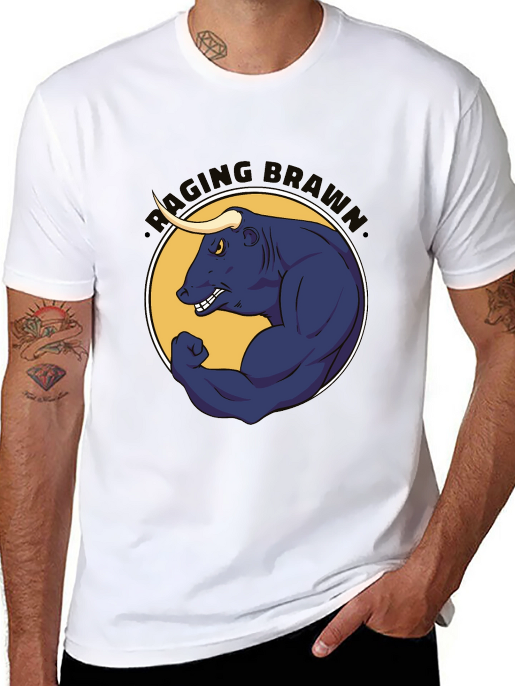 Raging Brahma Bull Graphic Tee