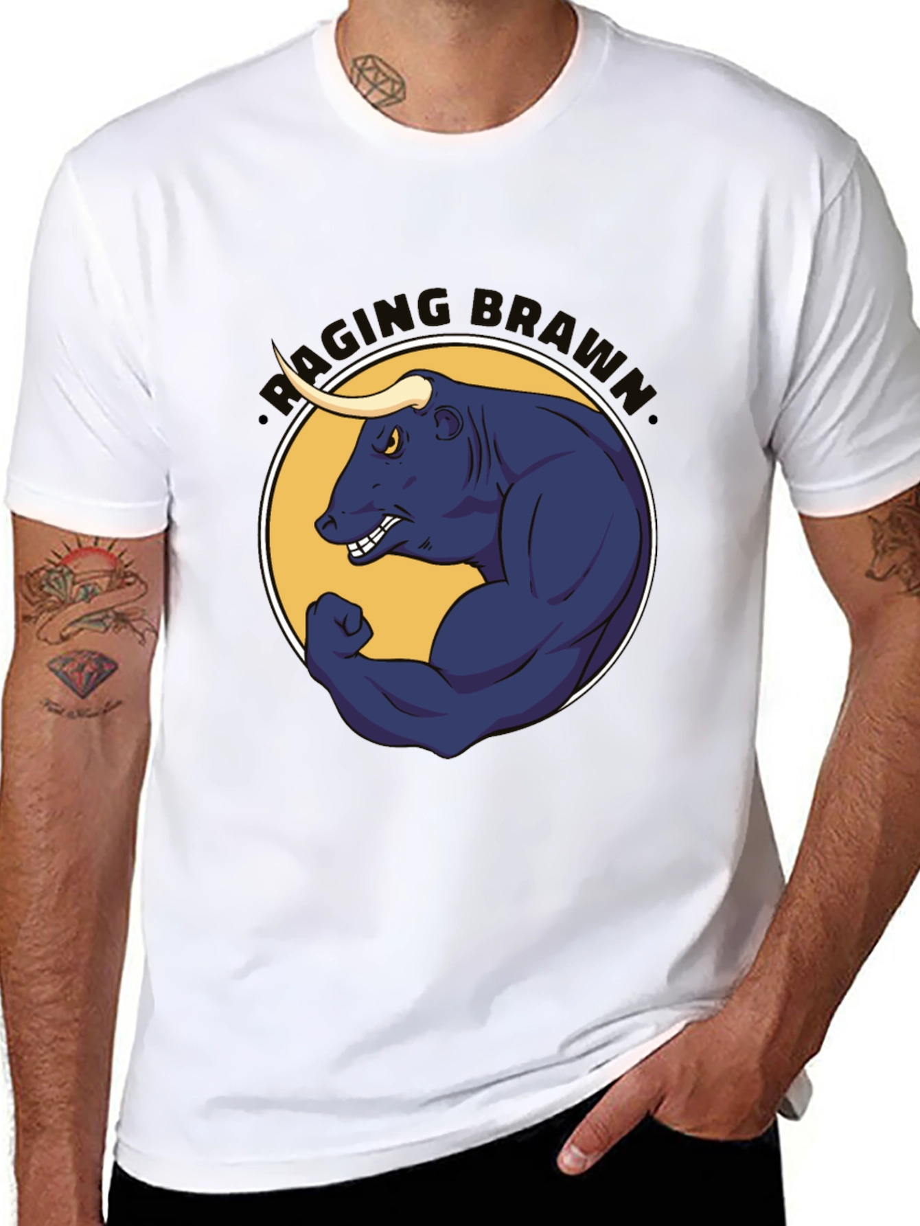 Raging Brahma Bull Graphic Tee