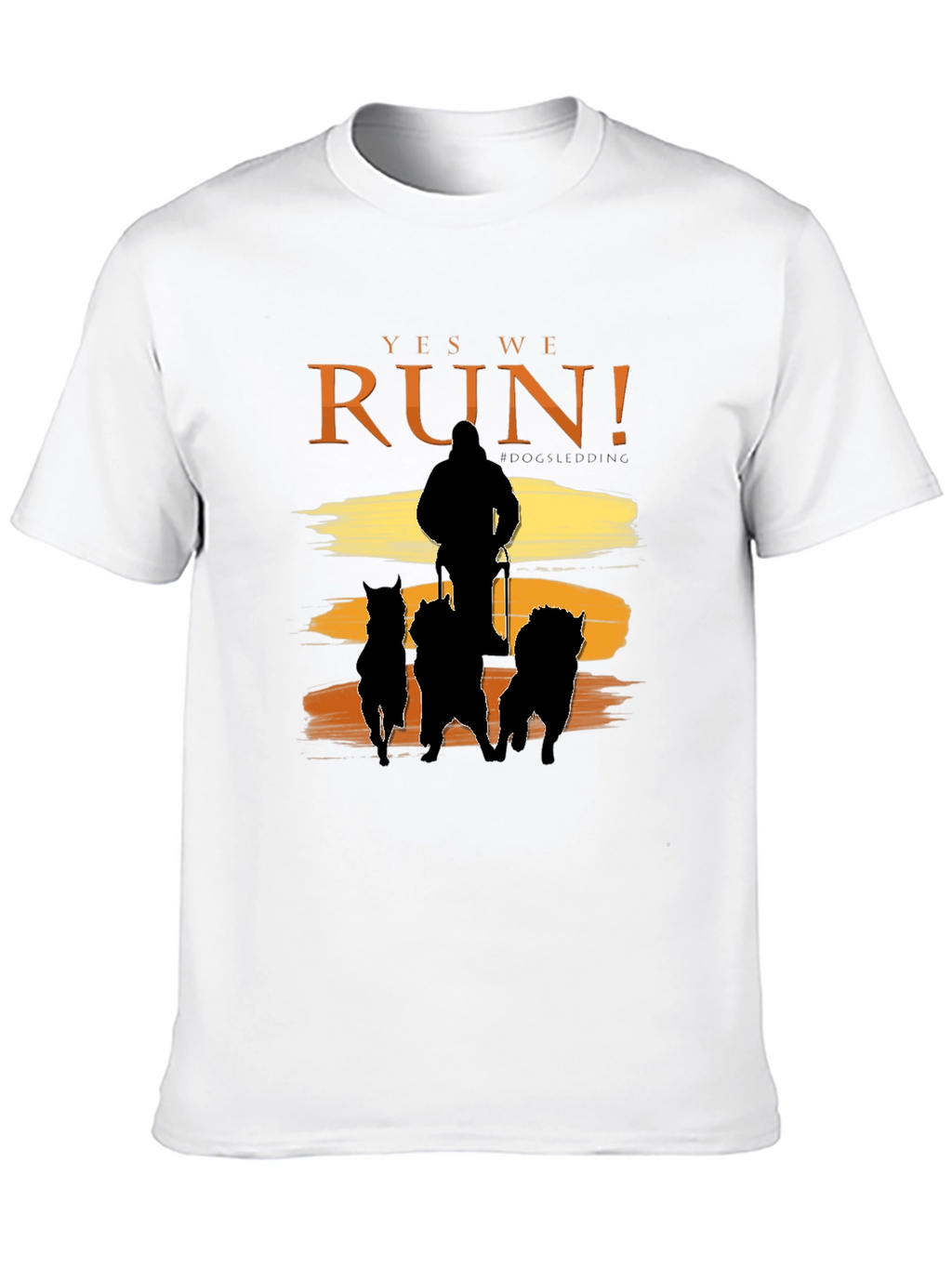 Yes We Run! Black Dog Sledding Graphic Tee