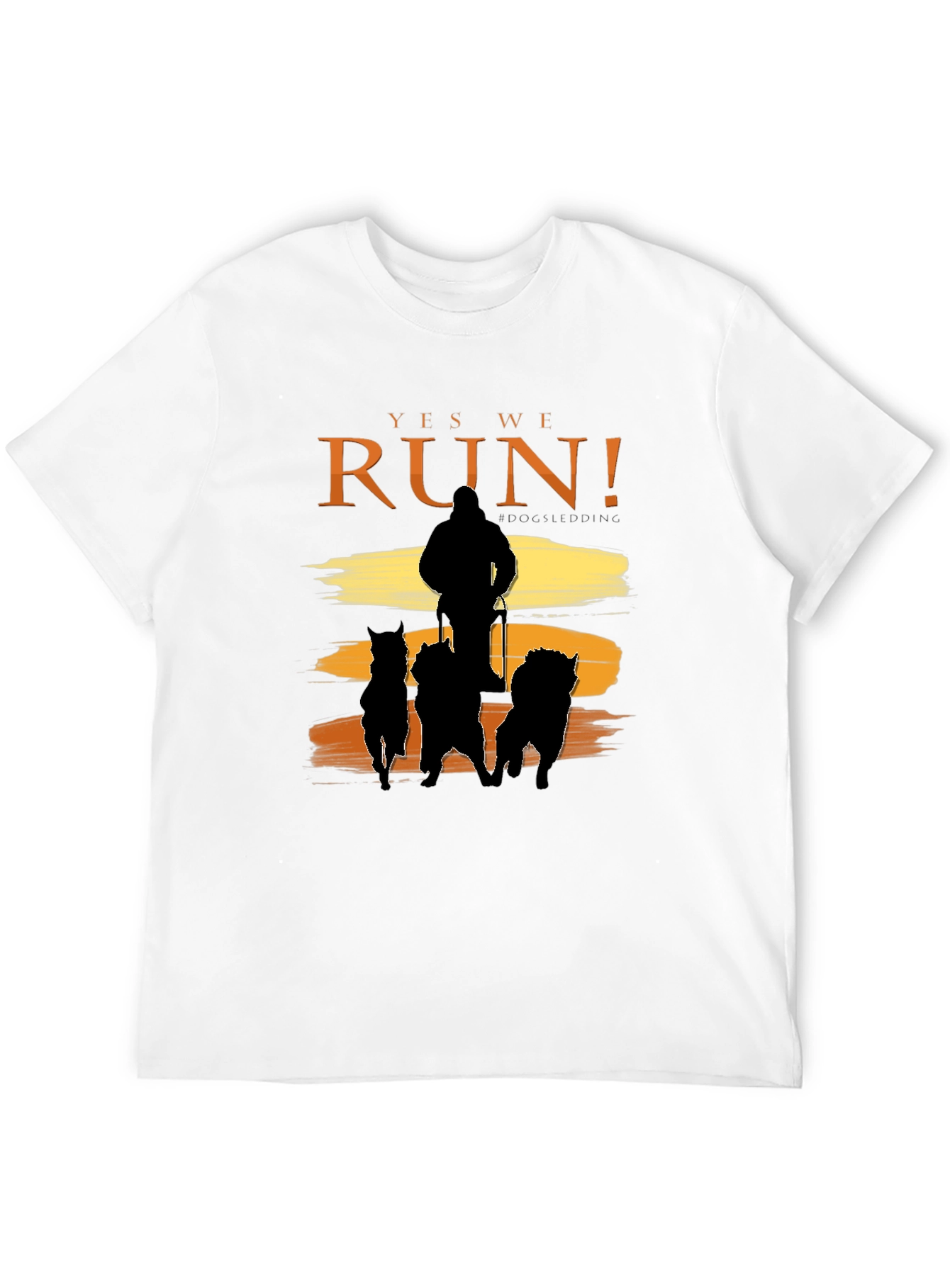 Yes We Run! Black Dog Sledding Graphic Tee