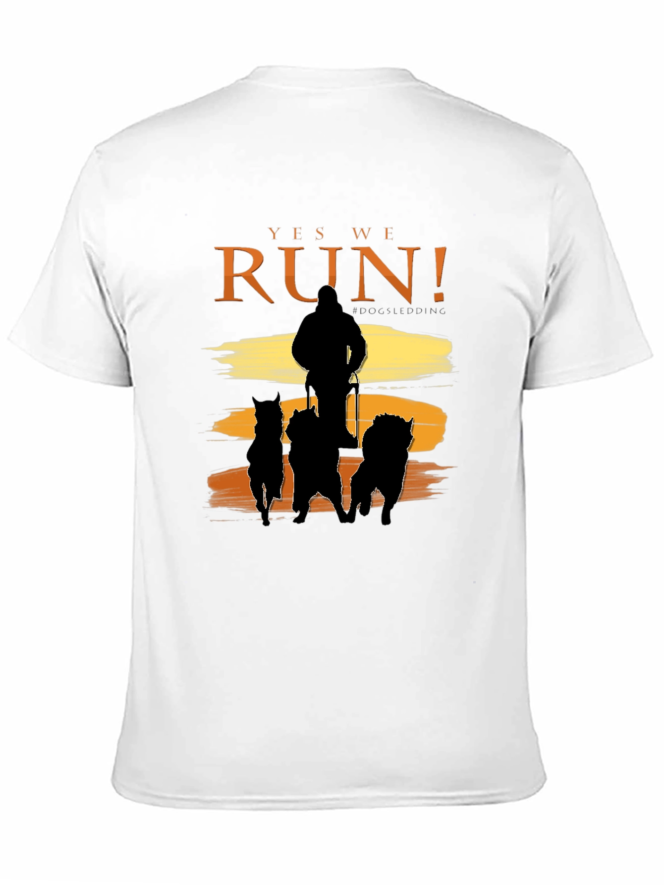 Yes We Run! Black Dog Sledding Graphic Tee