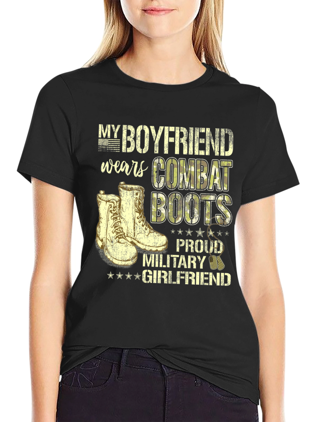 Proud Military Girlfriend Tee