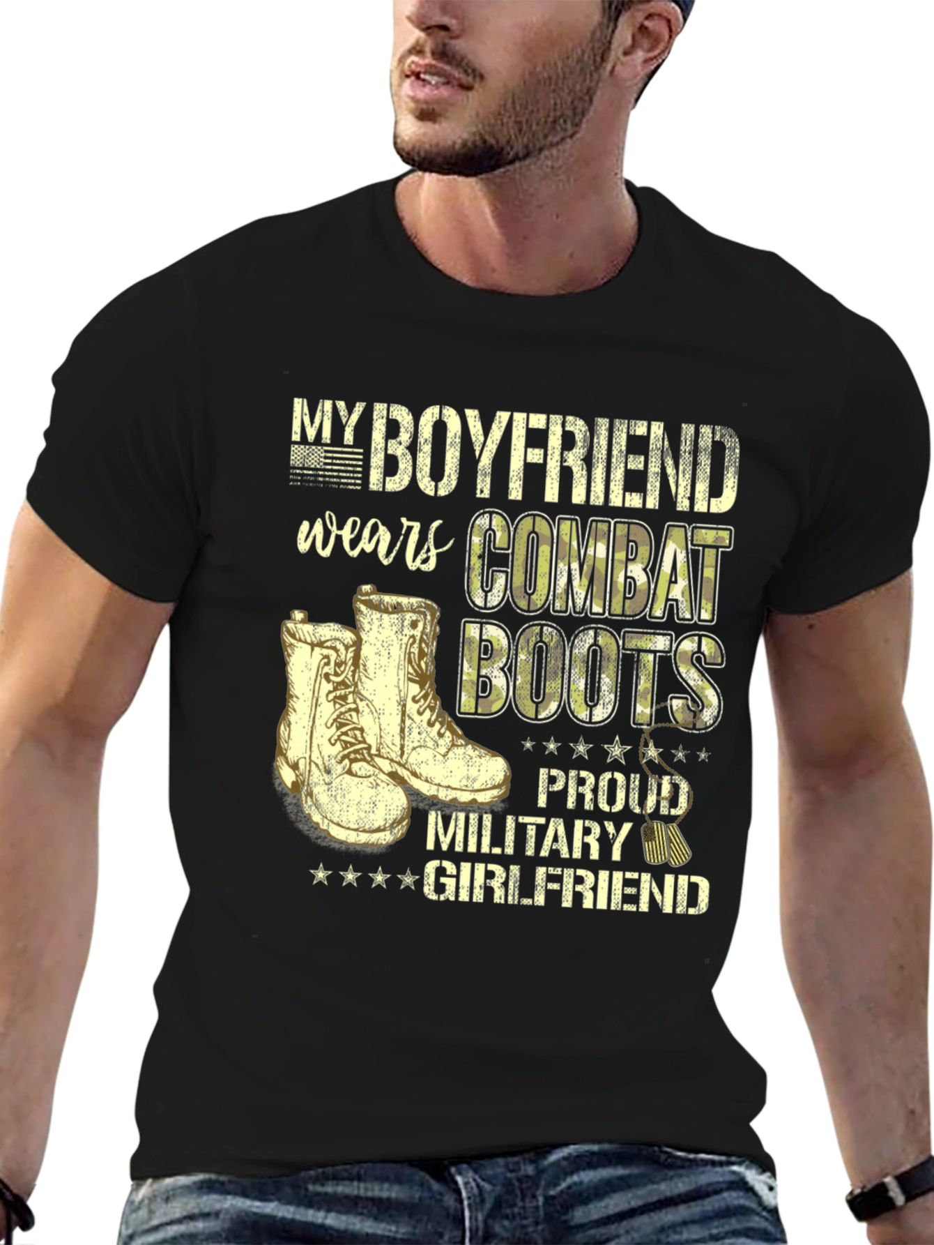 Proud Military Girlfriend Tee