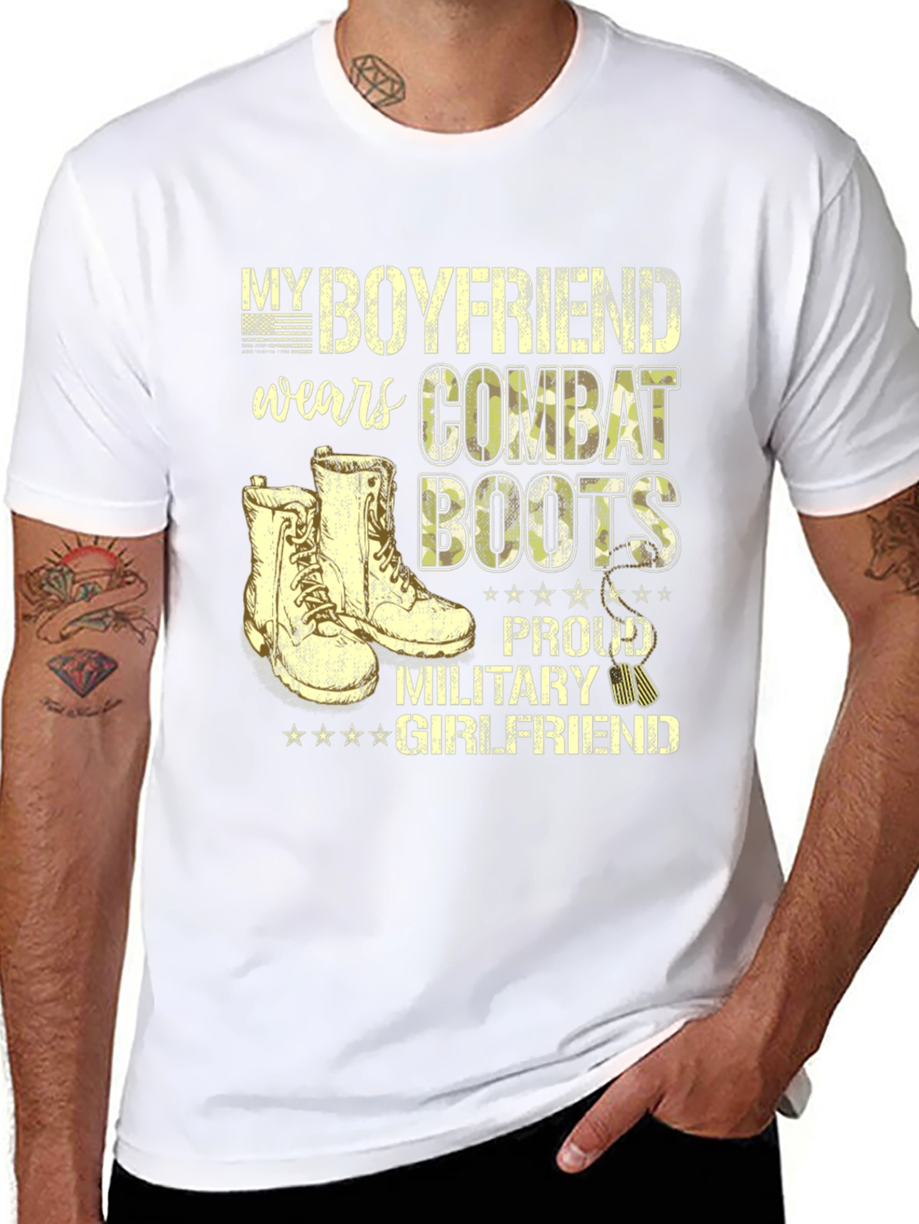 Proud Military Girlfriend Tee