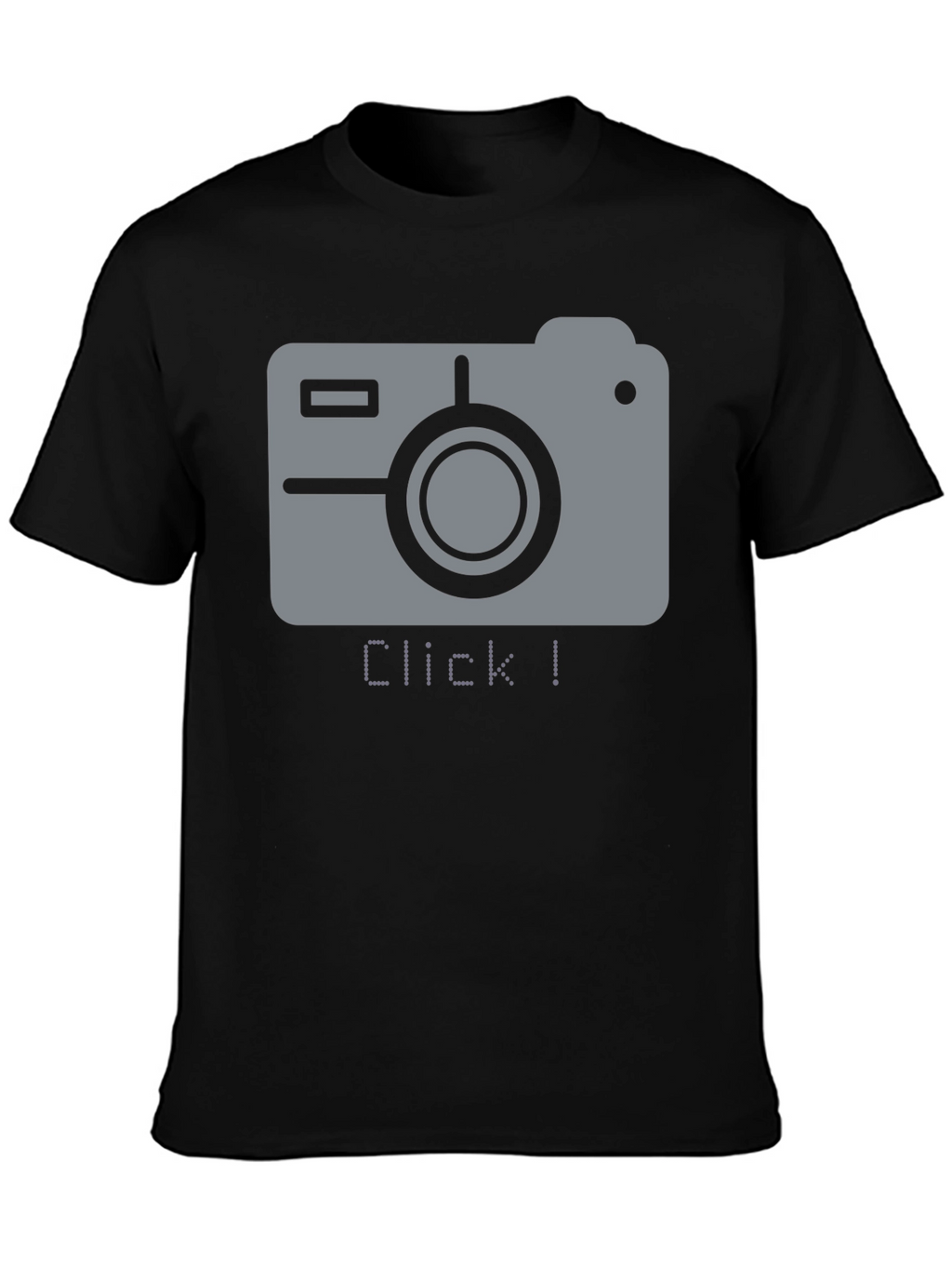 Click! Camera Graphic Black T-Shirt