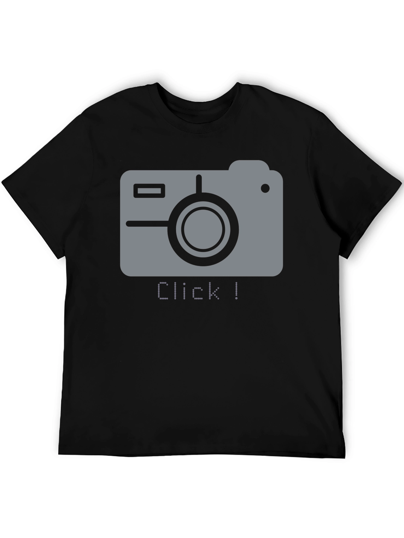 Click! Camera Graphic Black T-Shirt