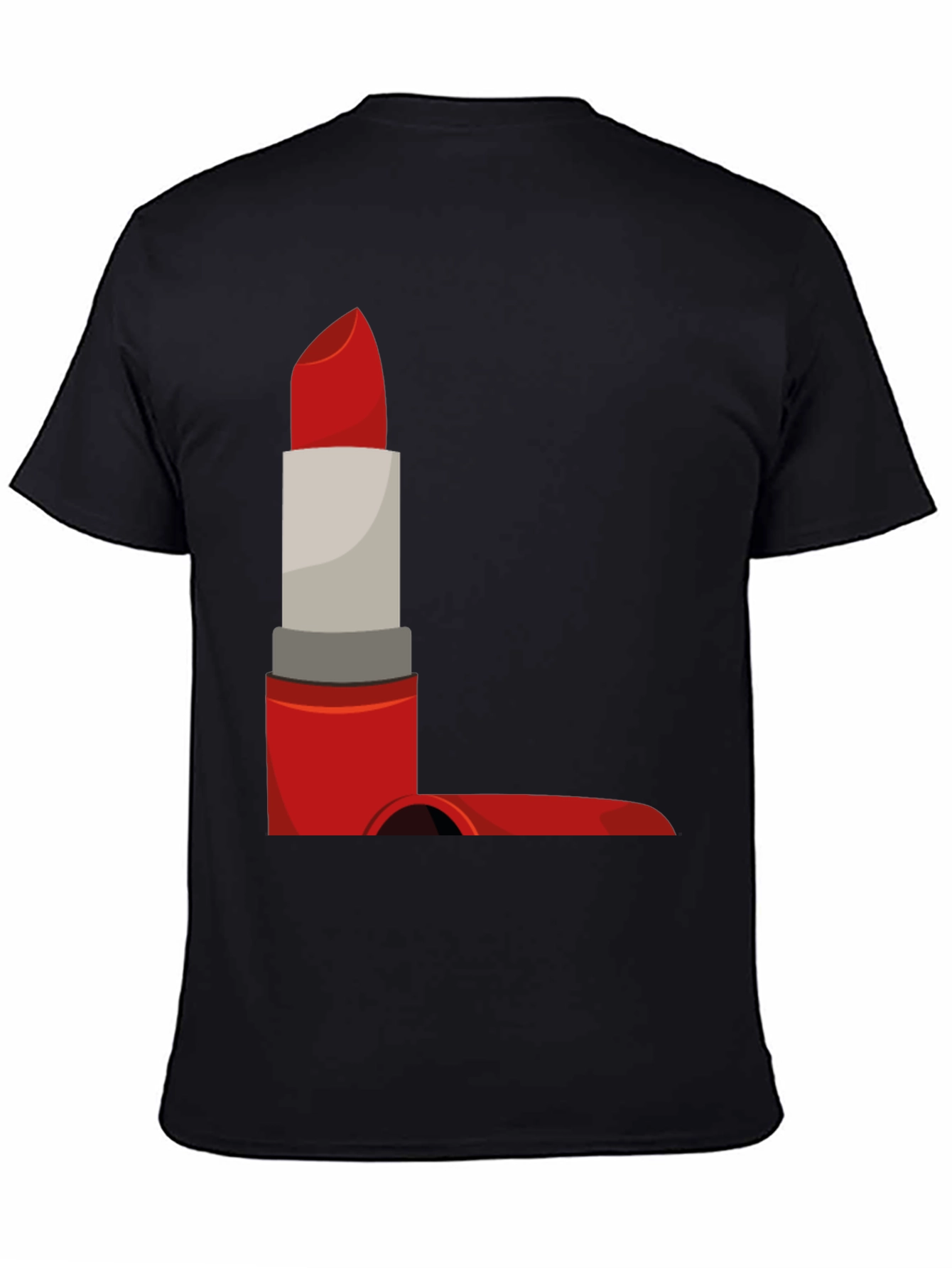 Lipstick Graphic Tee - Bold & Stylish Black T-Shirt