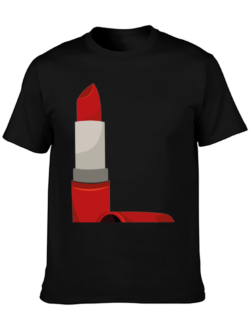 Lipstick Graphic Tee - Bold & Stylish Black T-Shirt